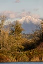 Mt Pilchuck with first autumn snow Royalty Free Stock Photo