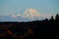 Mt Rainier as seen from Shelton Washington Mason county USA Royalty Free Stock Photo