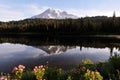 Mt. Rainier and Reflection Lake Royalty Free Stock Photo