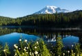 Mt. Rainier at Reflection lake Royalty Free Stock Photo
