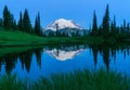 Mt. Rainier Reflection in Upper Tipsoo Lake Royalty Free Stock Photo