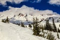 Mt. Rainier Winter Mountain View, Mt. Rainier National Park