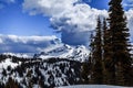 Mt. Rainier Winter Mountain View, Mt. Rainier National Park