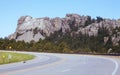 Mt. Rushmore and Iron Mountain Road Royalty Free Stock Photo