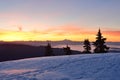 Mt. Seymour First Pump Peak winter sunrise, Vancouve