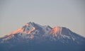 Mt Shasta alpenglow Royalty Free Stock Photo