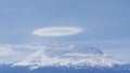 Mt Shasta with a halo