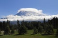 Mt shasta with lenticular could Royalty Free Stock Photo