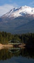 Mt Shasta Mountain Siskyou Lake Bridge California Recreation Lan Royalty Free Stock Photo