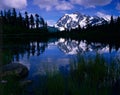 Mt. Shuksan from Picture Lake Royalty Free Stock Photo