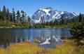 Mt. Shuksan reflections, Washington Royalty Free Stock Photo