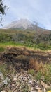 Mt. sinabung Royalty Free Stock Photo