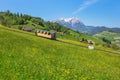 Springtime view on Mt. Stanserhorn in Switzerland