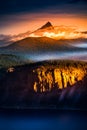 Mt Thielsen at Sunrise Oregon Landscape Vertical Composition