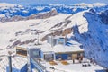 View on the top of Mt. Titlis in Switzerland