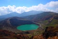 Mt. Zao and crater lake Royalty Free Stock Photo