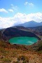 Mt. Zao and crater lake Royalty Free Stock Photo