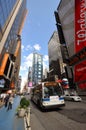 MTA bus at Times Square, New York City Royalty Free Stock Photo