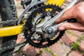 MTB Bicycle repair Royalty Free Stock Photo