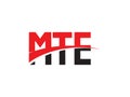 MTE Letter Initial Logo Design Vector Illustration Royalty Free Stock Photo