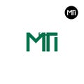 MTI Logo Letter Monogram Design Royalty Free Stock Photo