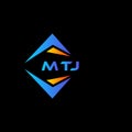 MTJ abstract technology logo design on Black background. MTJ creative initials letter logo concept.MTJ abstract technology logo Royalty Free Stock Photo