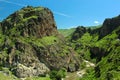 Mtkvari or Kura river gorge near Tmogvi, Georgia