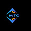 MTQ abstract technology logo design on Black background. MTQ creative initials letter logo concept Royalty Free Stock Photo