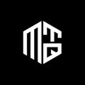 MTQ logo MTQ icon MTQ monogram MTQ letter minimalist Circle flat Unique modern abstract logo design Royalty Free Stock Photo