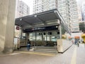 MTR HKU station Exit B2 - The extension of Island Line to Western District, Hong Kong