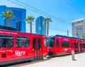 MTS Train in San Diego Royalty Free Stock Photo