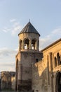 Mtskheta, Georgia. The Ancient World Heritage, Georgian Orthodox Jvari Monastery On The Spring Green Valley, Scenic Mountain Hills Royalty Free Stock Photo