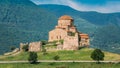 Mtskheta Georgia. Ancient World Heritage, Jvari Monastery On Green Valley Royalty Free Stock Photo