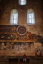 Mtskheta, Georgia - October 4, 2016: close up of zodiac in interior, Svetitskhoveli Orthodox Cathedral in Mtskheta, Georgia