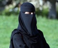 Protrait of Muslim veiled woman