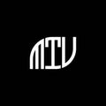 MTV letter logo design on black background. MTV creative initials letter logo concept. MTV letter design.MTV letter logo design on