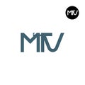 MTV Logo Letter Monogram Design Royalty Free Stock Photo
