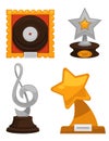MTV music awards for being a great artist set vector
