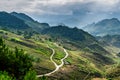 Mu Cang Chai, landscape terraced rice field near Sapa