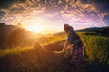 MU CANG CHAI, VIETNAM, September 21 , 2017: Women farmers are h Royalty Free Stock Photo