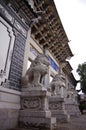 Mu Residence,China town - Lijiang .Chinese guardia Royalty Free Stock Photo