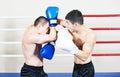 Muai thai fighting technique Royalty Free Stock Photo