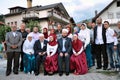 Muamer ZukorliÃâ¡ and Mustafa Ceric during his visit to Prizren Royalty Free Stock Photo