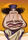 Muammar Gaddafi caricature