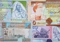 Muammar Gaddafi on Libya banknote Royalty Free Stock Photo