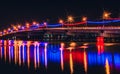 Muar bridge at Johor, Malaysia.