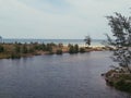 Downstream of the Muara River, Natuna, Indonesia Royalty Free Stock Photo