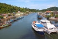 Batamg Arau River in Padang City, West Sumatra, Indonesia Royalty Free Stock Photo