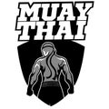 Muay Thai vector logo for boxing gym or other Royalty Free Stock Photo