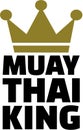 Muay Thai King with crown